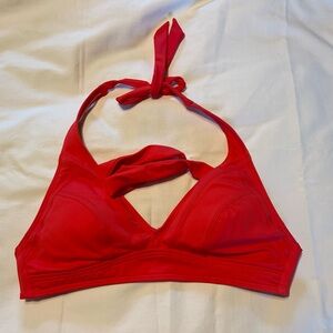 Title nine set it and forget it bikini top bright, coral pink